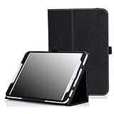 MoKo Tab S2 8.0 Case - Slim Folding Cover Case for Samsung Galaxy Tab S2 / S2 Nook 8.0 inch Tablet, BLACK (With Auto Wake / Sleep and Stylus Pen Loop)