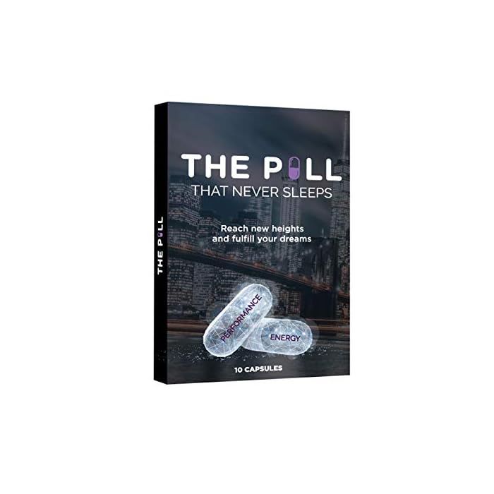 THE PILL That Never Sleeps, Fast Acting Male Amplifier for Strength, Performance, Energy, and Endurance, 10 Capsules