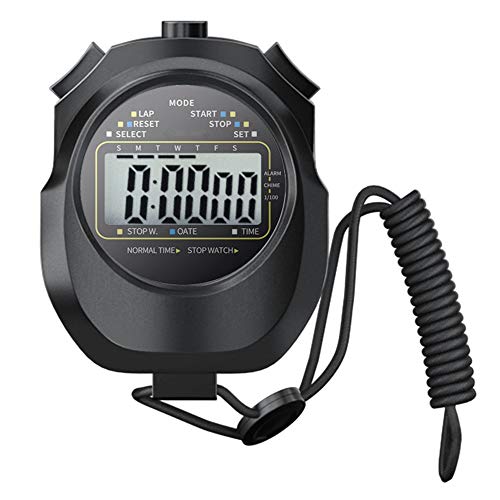 大型ディスプレイ付きインターバルタイマー スポーツフィットネス学生競争のための審判防水デジタルストップウォッチタイマ Color Black Size 6 3 8 4cm Amazon Việt Nam