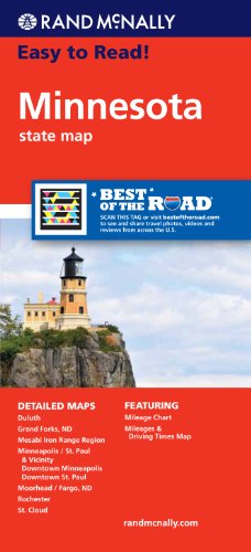Rand McNally Easy To Read: Minnesota State Map