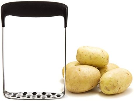 Stainless Steel Potato Masher / Food Grade Sweet Potato Ricer, Smooth Mashed Potatoes, Cauliflower, Vegetables and Fruits