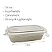 Birghtalk [50 Pack] 24oz Eco-Friendly Bowls with Lids - Recyclable Paper Bowls To Go - Portable Serving Bowl Set to Pack Foods