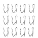HYHP 100 Pieces Metal Curtain Hooks Curtain Clips Curtain Hooks for Drapes Pin-on Drapery Hooks for Curtains Stainless Steel Hooks (35mm in Length) for Curtains