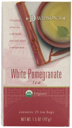 Davidson's Tea White Pomegranate, 25 Count Tea Bag Davidson's Tea White Pomegranate, 25 Count Tea Bag