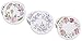 Drinks Coasters Set – 24 Pack Round Drink Absorbent Table Coasters with Floral Print, Heavyweight Paper Flower Coasters in 3 Watercolor Designs, 4 Inches in Diameter