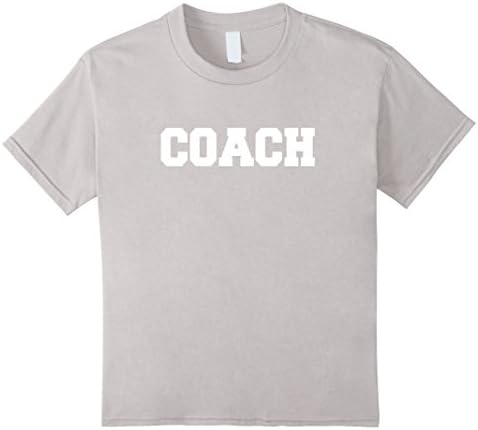 unisex-child COACH shirt - tshirt for coaches 4 Silver