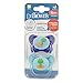Dr. Brown's PreVent Contour Pacifier, Stage 3 (12m+), Polka Dots Blue, 2-Pack