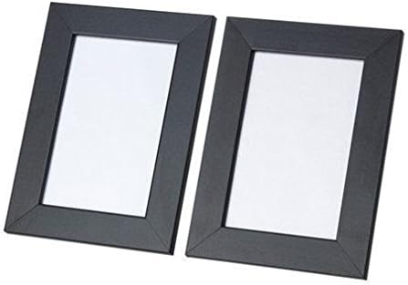 Set of 2 Black Wood Frame Ikea Frame Photo Picture 5"x7" Picture Holder Display Home Decor NEW