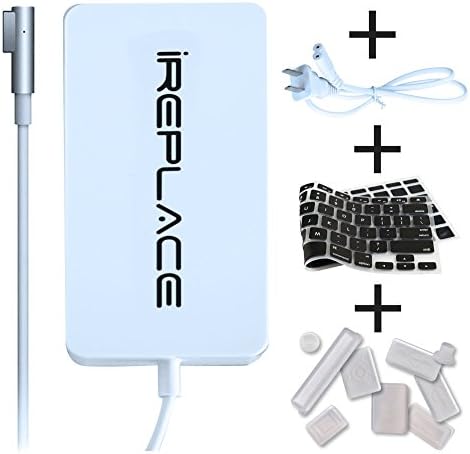 iREPLACE 60w Macbook Pro Charger Replacement Power Adapter with FREE Bonuses - Super Strong Power Cord - Highest Quality Standards - 100% Safe &amp; Reliable - Best Performance - 1 Year Replacement Cover