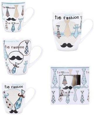 DISOK - Taza Hombre Mostacho \u0026 Corbata - Tazas Baratas y Originales para Bodas Hombres (Precio Unitario) - Detalles de Bodas, Bautizos, Comuniones Hombres Invitados: Amazon.es: Hogar