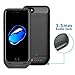 iPhone 7 memory battery Case,2800mAh Juice Pack Slim Protective Charging Case,Portable Charger Built-in 3.5 mm headphone jack for iPhone 7(4.7inch)-Black