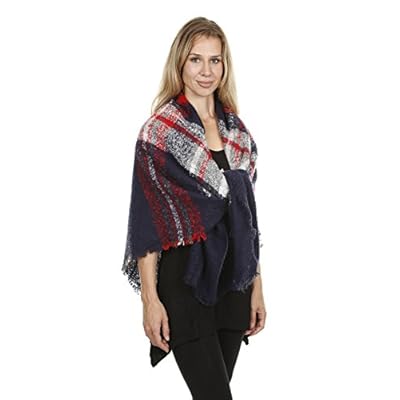 Womens Stylish Fashion Wear & Winter Large Square Warm Scarf Stole Plaid Blanket Tartan Scarves Shawl Wrap Womens Stylish Fashion Wear & Winter Large Square Warm Scarf Stole Plaid Blanket Tartan Scarves Shawl Wrap