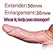 Hot Penies S-Leeve Ring for Men Reusable 9 Inch Strentch Length Can Be 15 Inch Realistico Extender Enlargement Sheath