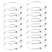 Tosnail 16 Pack Stainless Steel Expandable Wire Bangle Blank Bangle Bracelet for Jewelry Making