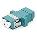 Diablo Cable LC/LC Female to Female Multimode Duplex Fiber Coupler Aqua