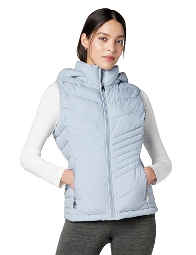 Calvin Klein Women's Lightweight Hooded Puffer Vest – Quilted Stretch Winter Ou…