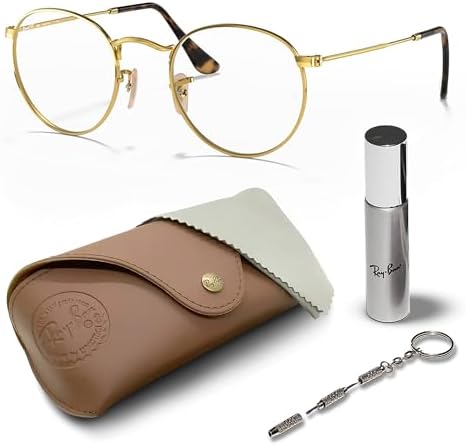 Ray-Ban RB8421 Square Shape Metal Eyeglasses with Official Eyewear