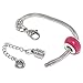 Stainless Steel Starter Charm Bracelet for Kids European Style Clasp Come with 2 Beads (Lobster Claw 5.5