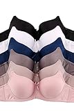 2ND DATE Women's Assorted Bras (Packs of 6) - Various Styles #26 38C