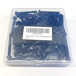 Pzsmocn 150 Pieces/50 Sets M5*40 mm Plastic Black