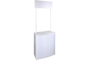 Bei Cheng Exhibition Display Promo Counter Table Demo Foldable，Trade Show Exhibit Counter with Portable Design, Carry Bag, plastic construction US Delivery