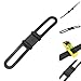 5 Pcs Silicone Gel Road Bike Mountain Bicycle Cycling Cycle Bike Phone Light Water Bottle Holder Strap Band (Black)