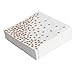 Andaz Press Copper Foil Rose Gold Polka Dot Lunch Napkins, 6.5-inch, 50-Pack, Shiny Metallic Colored for Birthday, Wedding, Baby Shower, Holiday Party, Disposable Tea Party