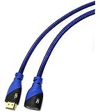 HDMI Extender - Male to Female, Extension Cable ( 15 Feet ) High-Speed HDMI Cable (2.0b) 4k Resolution - Supports 3D, Full HD, 2160p, Audio Return Channel (Latest Version) HDCP 2.2 Compliant - 15ft