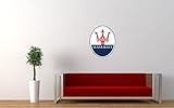 Large Maserati Wall Sticker Logo 18