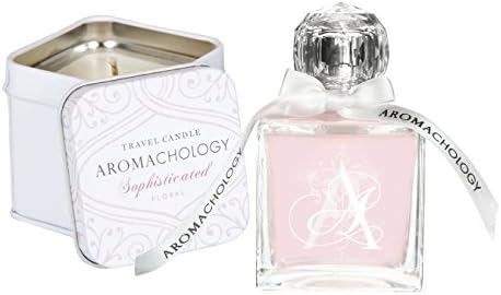 AROMACHOLOGY Eau de Parfum Spray and Candle Set, Sophisticated Floral