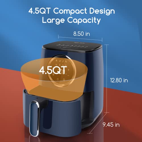 Taylor Swoden 8in1 Air Fryer, 4.5 Quart Electric Hot Air Fryer with