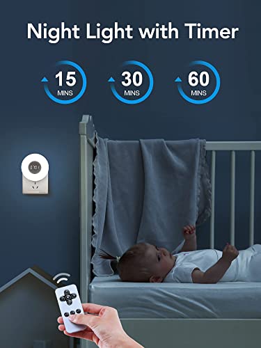 One Fire Night Light Plug in, LED Night Lights Plug into Wall, Nightlight for Toilet Bathroom Stair Hallway, Outlet Night Light for Adults Kids, Clock Wall Night Lights for Kids Room with Warm Light