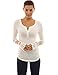 PattyBoutik Women's Lace Inset Bell Sleeve Top