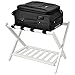 WELLAND Wood Collapsible Foldable Luggage Rack Holder with Shelf Suitcase Luggage Stands for Guest Room, White