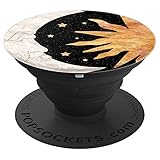Vintage Moon Sun and Stars - Design Series - PopSockets Grip and Stand for Phones and Tablets