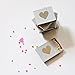 Silver Foil Heart Matches