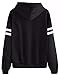 Womens Friends Hoodies,Crop Top Sweatshirt Athletic Hooded Pullover M Black