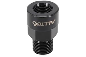 TreasureCave 9/16 inch to 1/2 inch Bike Pedal Adapter Converter for Bicycle Cranks, Aluminum Alloy Pedal Thread Size Reducer 