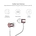 Earbud,TRONOE Sport HIFI In-Ear Earbuds Heaphones Headset Earphones with 3.5mm Metal Housing Magnetic Best Wired Bass Stereo Headset Built-in Mic/Hands-free/Volume Control. (Pink)