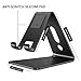 [2 Pack] Cell Phone Stand, OMOTON Desktop Cellphone Stand Tablet Stand, Advanced 4mm Thickness Aluminum Stand Holder for Mobile Phone and Tablet (Up to 10.1 inch) (Black & Silver)