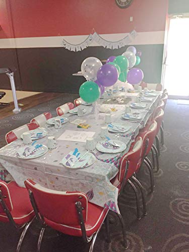 Mermaid Party Supplies Pool theme Set 209pcs - Flasoo Mermaod Tails Themed Birthday Parties Decorations Includes Disposable Tableware Kit - Serves 16 Guest