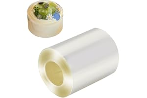 Fcreimd Cake Collar 2.4 Inch×394 Inch, Acetate Sheets 125 Microns Acetate Roll, Clear Cake Strips for Decorating & Crafting