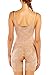 Belugue Women's Lace Shapewear Bodysuit Wear Your Own Bra Body Shaper Nude L