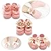 Elesa Miracle 3 Pairs Baby Girl Newborn Baby Photography Props Anti Slip Flower Pearl Bownote Socks
