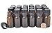 ljdeals 10ml Amber Essential Oil Bottle with Euro Dropper Black Cap Glass Bottles Pack of 24