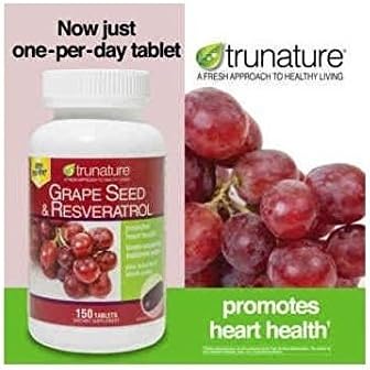 Doaaler(TM) Trunature Grape Seed and Resveratrol 150 Timed Release Tablets - Brand New Item