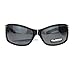 SA106 Anti Glare Polarized Womens Rhinestone Oval Rectangular Designer Sunglasses Black