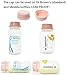 Breastmilk Storage Bottles 6 pc 5oz 150ml Collection Bottles with One-Piece Cap Replace Medela Dr Brown Bottle Compatible with Medela Pump in Style Freestyle Swing Harmony Symphony Ameda Purely Yours