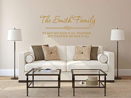 Personalised Family Wall Quote, Wall Art Sticker, Modern Decal, Vinyl