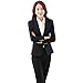 URUOI Women's Two Piece Office Lady Blazer Business Suit Set